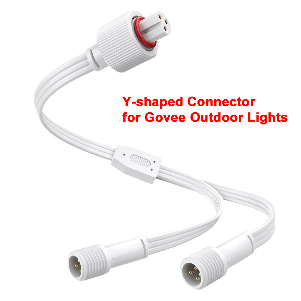 Outdoor Power Extension Cord - Y-shaped Connector for Govee Outdoor Lights