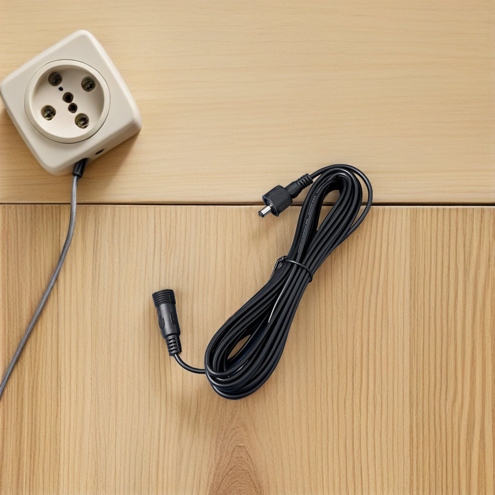 Outdoor Power Extension Cord - 5M Dc Power Extension Cable Monitoring