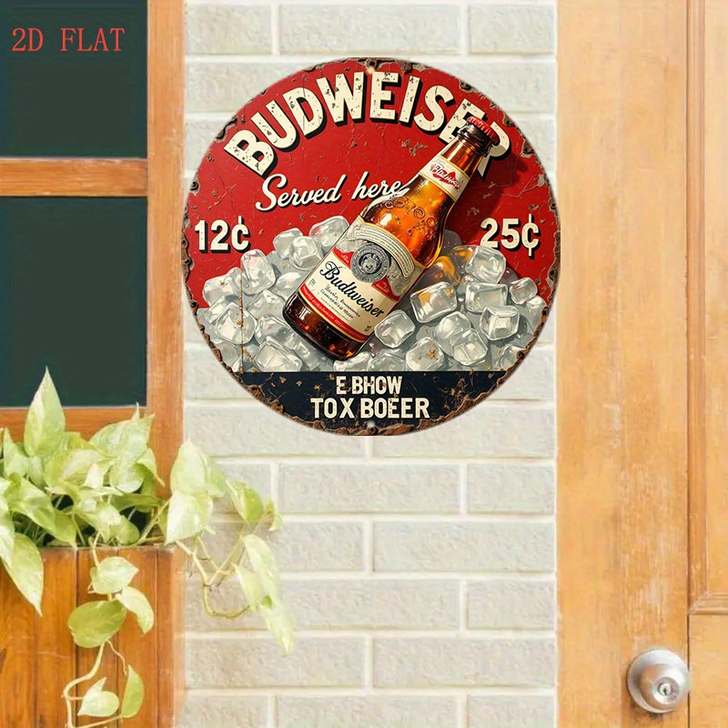 1pc Vintage Beer Logo Metal Wa - Outdoor Power Bar review and price