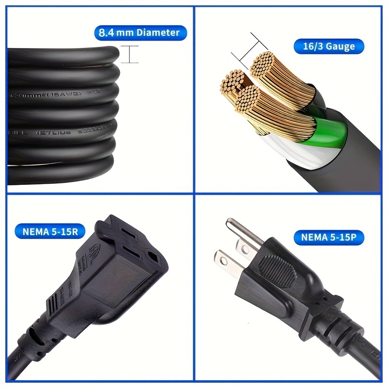 U.S. Standard Outdoor Extensio - Outdoor Power Extension Cord review and price