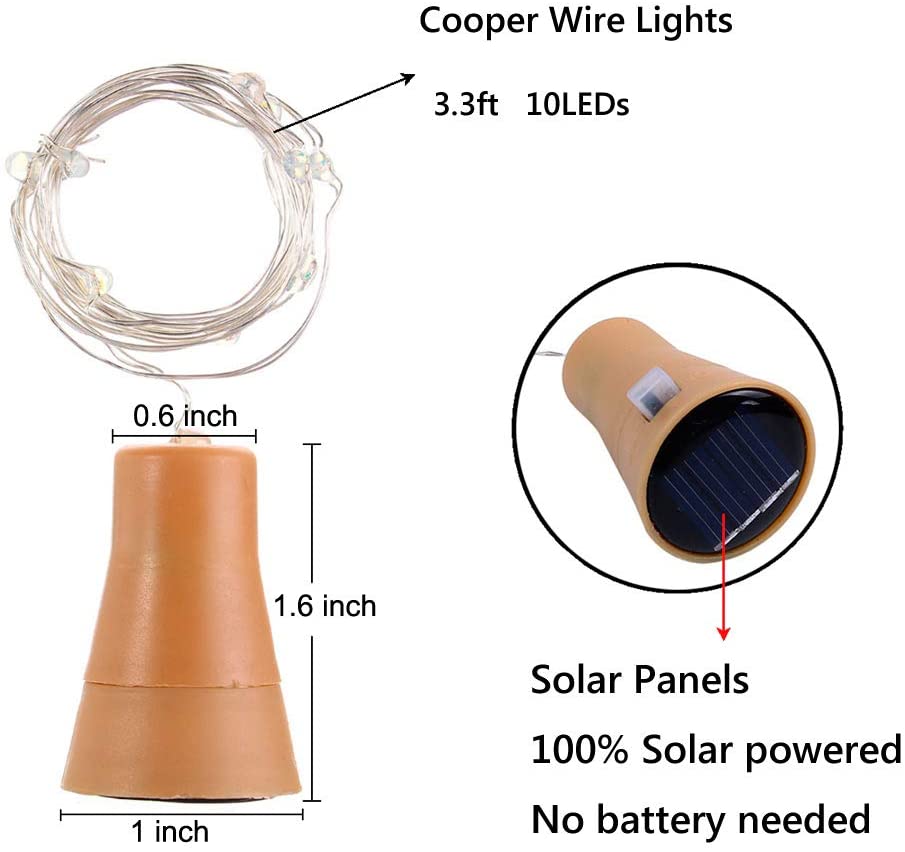 Solar Wine Bottle Led String F - Outdoor Power For Wedding review and price