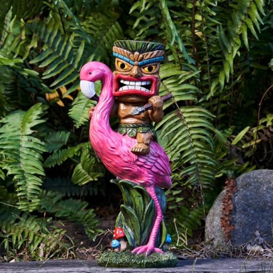 Solar Tiki Statue - Outdoor St - Outdoor Power Bar review and price
