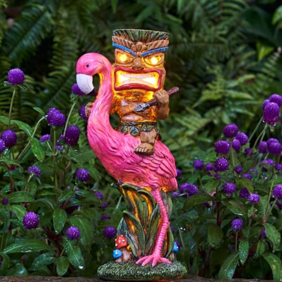 Solar Tiki Statue - Outdoor St - Outdoor Power Bar review and price