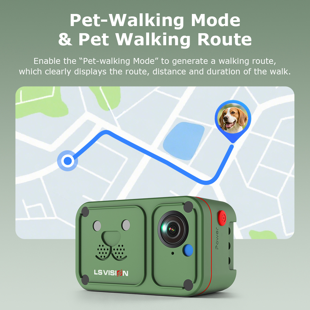 LS VISION 2K 4G Pet Collar Cam - Outdoor Power G Sensor review and price