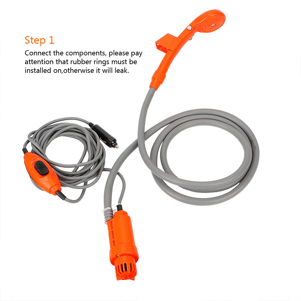 12V RV Caravan Shower With Pip - Outdoor Power Washer review and price